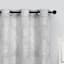 Dark Grey Ivy Leaf Light Filtering Curtain Panel, 84"