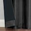 Rockwell Black Rod Pocket Blackout Curtain Panel, 84"