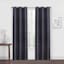 Morrison Black Blackout Grommet Curtain Panel, 63"