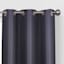Morrison Black Blackout Grommet Curtain Panel, 63"