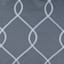 Grey & White Embroidered Blackout Grommet Curtain Panel, 63"