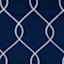 Navy Embroidered Blackout Grommet Curtain Panel, 84"
