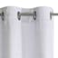 Barnes White Textured Grommet Curtain Panel, 84"