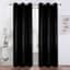 Barnes Black Textured Grommet Curtain Panel, 84"