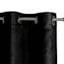 Barnes Black Textured Grommet Curtain Panel, 84"