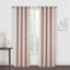 Brooks Pink & Silver Grommet Blackout Curtain Panel, 84"