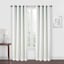 Brooks White & Silver Grommet Blackout Curtain Panel, 95"