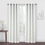 Brooks White & Silver Grommet Blackout Curtain Panel, 84"