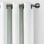 Brooks White & Silver Grommet Blackout Curtain Panel, 84"