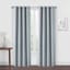Brooks Grey & Silver Grommet Blackout Curtain Panel, 84"