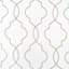 2-Pack White & Linen Embroidered Metallic Geo Grommet Curtain Panels, 63"