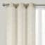 2-Pack Natural Embroidered Scroll Grommet Curtain Panels, 84"