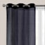 2-Pack Black Crushed Sheer Grommet Curtain Panels, 84"