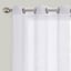 2-Pack White Crushed Sheer Grommet Curtain Panels, 84"