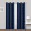 Navy Blue Blackout Grommet Curtain Panel, 84"