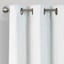White Chenille Blackout Grommet Curtain Panel, 84"