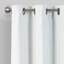 White Chenille Blackout Grommet Curtain Panel, 84"