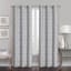 Maci Grey Jacquard Blackout Grommet Curtain Panel, 84"
