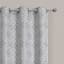 Maci Grey Jacquard Blackout Grommet Curtain Panel, 84"