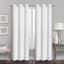 Maci White Jacquard Blackout Grommet Curtain Panel, 84"