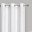 Maci White Jacquard Blackout Grommet Curtain Panel, 84"