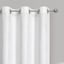 Maci White Jacquard Blackout Grommet Curtain Panel, 84"
