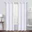White Diamond Jacquard Blackout Grommet Curtain Panel, 84"