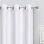 White Diamond Jacquard Blackout Grommet Curtain Panel, 84"