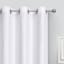 White Diamond Jacquard Blackout Grommet Curtain Panel, 84"