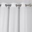 Honeybloom Nora Grey Sheer Grommet Curtain Panel, 84"