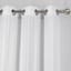 Honeybloom Nora Grey Sheer Grommet Curtain Panel, 84"