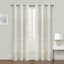 Providence Zoey Natural Clipped Sheer Curtain Panel, 84"