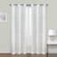 Providence Zoey White Clipped Sheer Curtain Panel, 84"