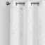 Providence Zoey White Clipped Sheer Curtain Panel, 84"