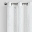 Providence Zoey White Clipped Sheer Curtain Panel, 84"