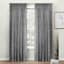 Legacy Black Sheer Curtain Panel, 84"