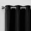 2-Pack Denver Black Blackout Grommet Curtain Panel Set, 84"