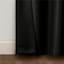 2-Pack Denver Black Blackout Grommet Curtain Panel Set, 84"