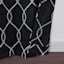 2-Pack Black Embroidered Blackout Grommet Curtain Panels, 84"