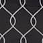 2-Pack Black Embroidered Blackout Grommet Curtain Panels, 84"
