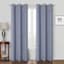 Rockwell Solid Blue Blackout Grommet Curtain Panel, 84"