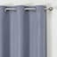 Rockwell Solid Blue Blackout Grommet Curtain Panel, 84"