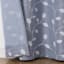 Blue Embroidered Blackout Grommet Curtain Panel, 84"