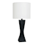 Black Twist Medium Table Lamp, 20"