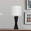 Black Twist Medium Table Lamp, 20"