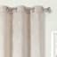 2-Pack Aziel Beige Light Filtering Grommet Curtain Panel Set, 95"