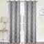 2-Pack Aziel Grey Light Filtering Grommet Curtain Panel Set, 84"