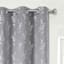 2-Pack Aziel Grey Light Filtering Grommet Curtain Panel Set, 84"