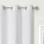 2-Pack Aziel White Light Filtering Grommet Curtain Panel Set, 84"