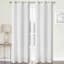Koa White Light Filtering Grommet Curtain Panel Set, 95"